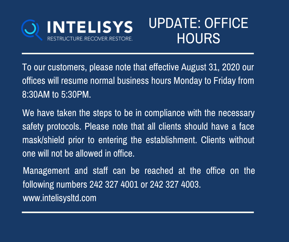 Intelisys Updated Office Hours IntelisysLTD